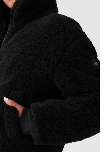 Sherpa Snow Angel Puffer - Black