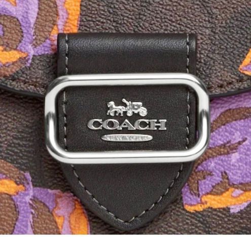 COACH®  Morgan Card Case On A Chain In Signature Canvas