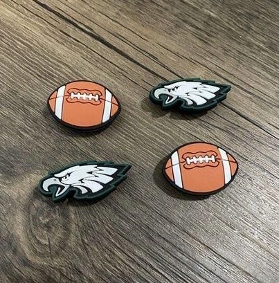 Philadelphia Eagles Football Team Charm For Crocs Shoe Charms