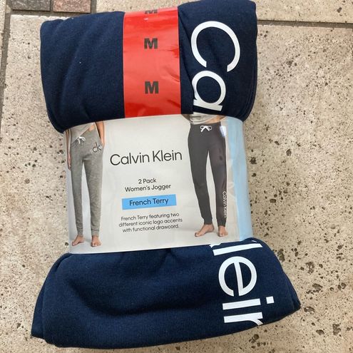 NWT Calvin Klein Women Jogger 2 Pack Navy/ Gray