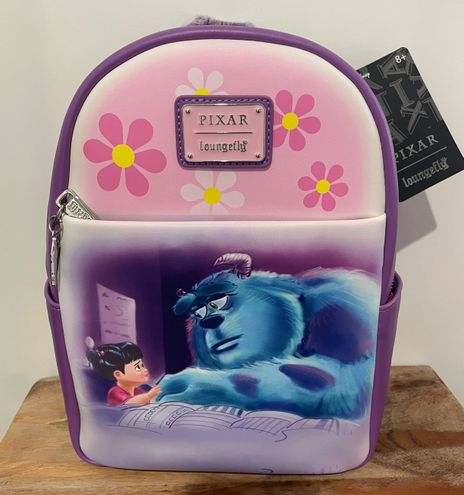 NEW Pixar Monsters Inc. Sully Cosplay Mini Backpack With Boo Coin Purse  Review By Loungefly 💙💜 