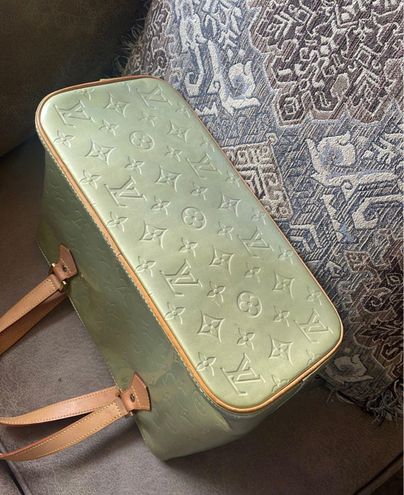 Louis Vuitton Apple Green Monogram Vernis Houston Tote Louis