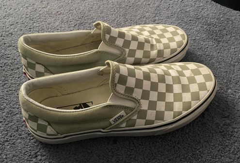 vans checkered sage