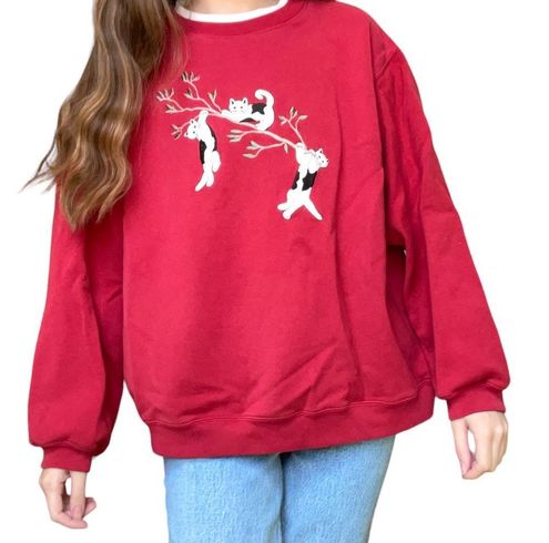 KIDCORE Embroidered Crew Neck Sweatshirt!