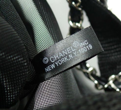 CHANEL VIP Black Mesh Tote Bag Shopping Travel SHOPPER / BRAND NEW at  1stDibs