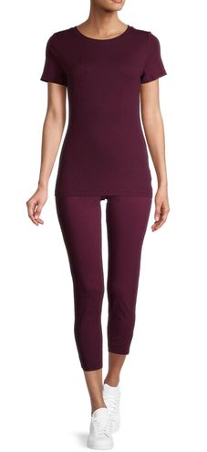 Time and Tru + Millennium Skinny Side-Zip Pant