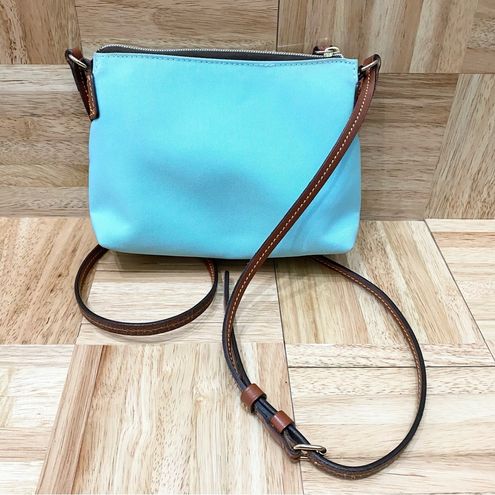 Dooney & Bourke Nylon Crossbody Pouchette Bag in Light Blue