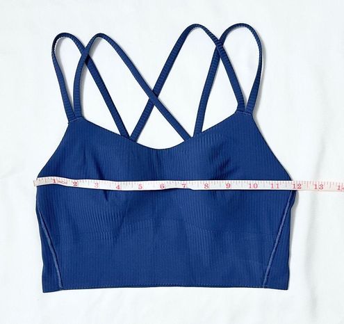 Lululemon Like a Cloud Ribbed Longline Bra - Pitch Blue - 4 - $52 - From  revivalmdc