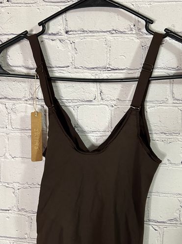 SKIMS NWT Everyday Sculpt Mid Thigh Bodysuit Espresso Size 4X