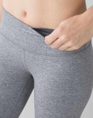 Lululemon Wunder Under Heather Gray Leggings Size 4 - $56 (42% Off Retail)  - From Olivia