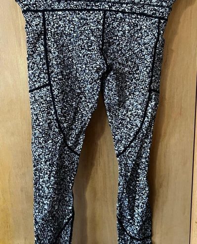 Zyia Leggings Black Mosaic Soft n Snug 6/8