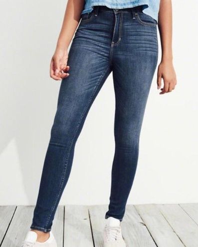 Hollister Stretch Super Skinny High-Rise Jeans Blue Size 00 - $25 (50% Off  Retail) New With Tags - From Dian