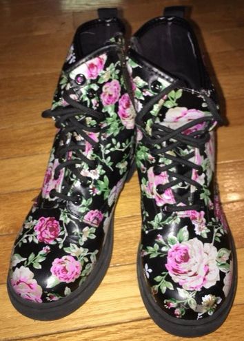 floral combat boots target