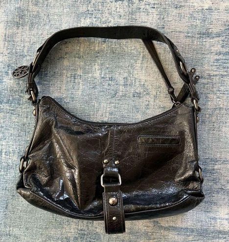 The Sak Black Dakota Glazed Leather Bag - $22 - From Nicole