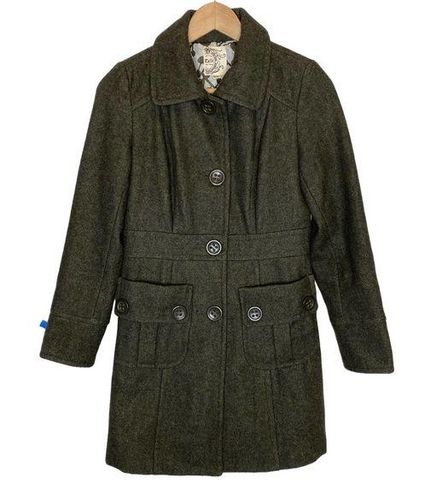 Anthropologie, Jackets & Coats, Anthropologie Womens Peplum Military  Jacket Size Xs Olive Green