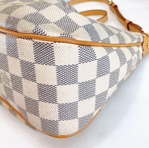 Louis Vuitton Discontinued Authentic LV Siracusa PM Damier Azur