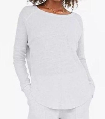 Aritzia Tna Womens Alder Thermal Waffle Knit Top Size M White Raglan Sleeve  Size M - $25 - From Kathy