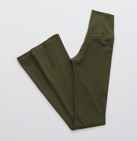Aerie olive Green Crossover Flare Leggings Size XXS - $55 New With