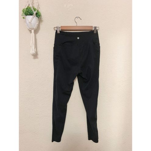 Danskin Black Wide Waist Band Pocket Leggings Small - $20 - From Shannielyn