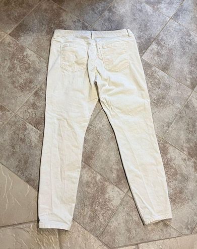 Banana Republic Luxe Twill 5 Pocket Pants Mid Rise White Skinny Women's 29  - $27 - From Julie