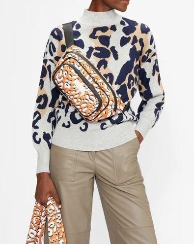 New Ted Baker London Leopard Detail Puffer Belt Bag, Shoulder Bag