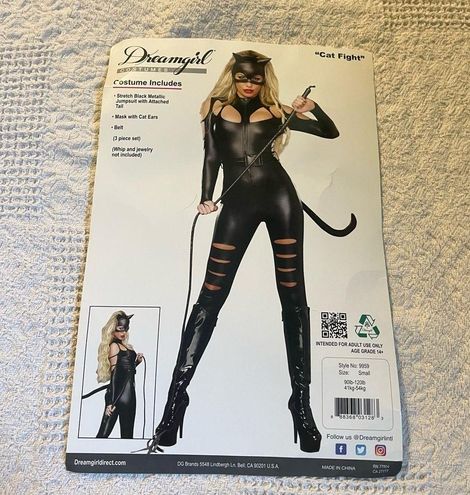 Sexy black Leg Avenue 3 piece catwoman costume set