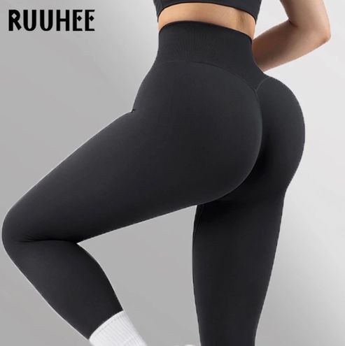 RUHHEE RUUHEE Seamless Womens Leggings Solid High Waisted Leggings For  Fitness Scrunch Butt Lifting Leggings Women Push Up Yoga Pant Black Size M  - $26 New With Tags - From Ervi