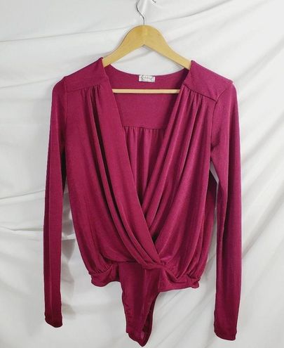 Free People TURNT Cross over snap BODYSUIT Long sleeve Lightweight Size S  NWOT - $60 - From Rachel