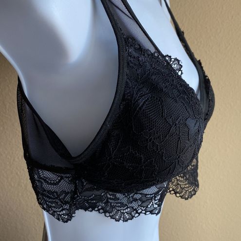 Daisy Fuentes Large black lace sexy bralette - $23 - From Snez