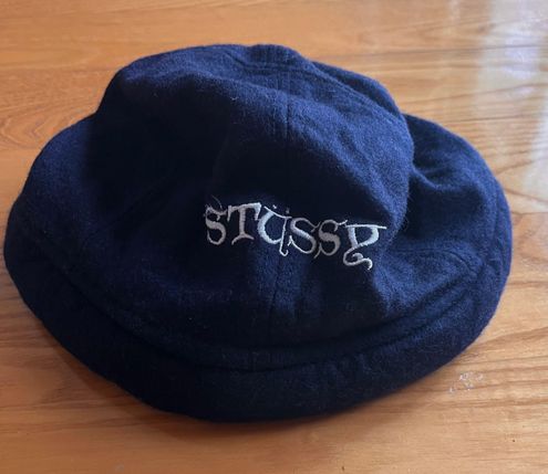 Stüssy Navy Blue Fleece Bucket Hat - $29 (51% Off Retail) - From