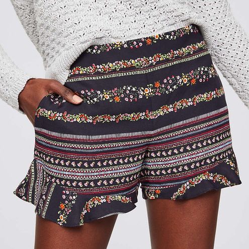 loft floral shorts