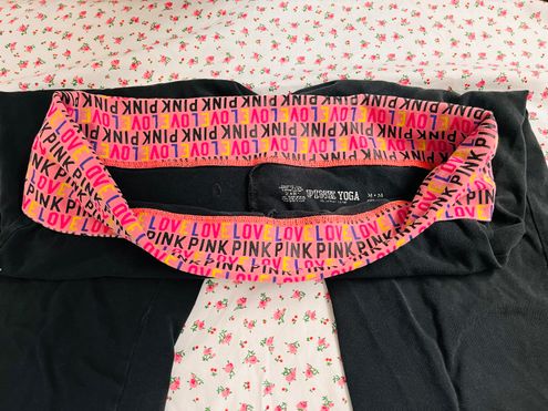 PINK - Victoria's Secret Victoria Secret PINK fold over cropped yoga pants  Size M - $19 - From Kate