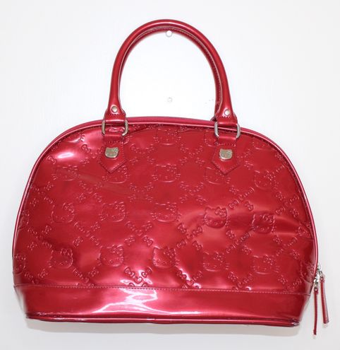 HELLO KITTY EMBOSSED FAUX LEATHER SATCHEL