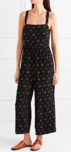 madewell smocked crop jumpsuit