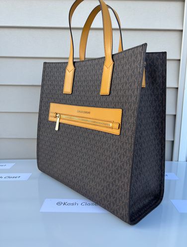 Michael Kors, Bags, Michael Kors Kenly Marigold Large Logo Tote Bag