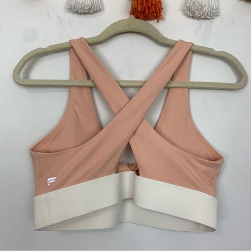 Fabletics Oasis Twist Sports Bra Light Pink White Size Medium - $27 - From  Chelsey