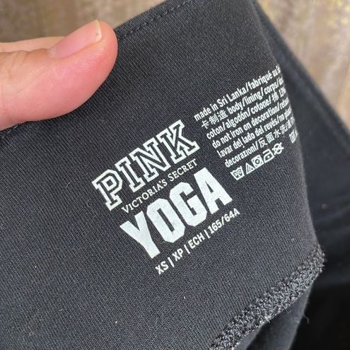 PINK - Victoria's Secret RARE black/silver sequin bling yoga pants, size  XS, EUC Black - $45 - From Jessica