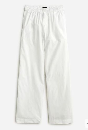 Cotton Wide Leg Pant in White