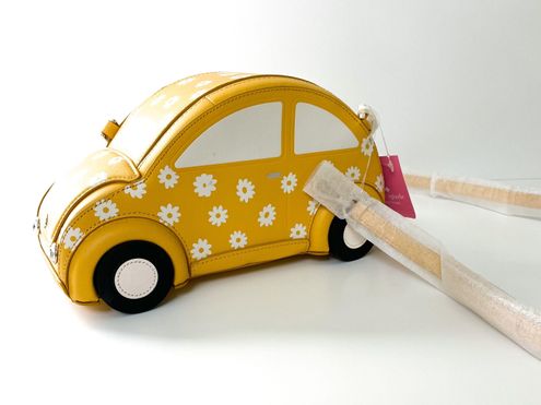 Kate Spade Novelty, Beep, Beep, Daisy Floral Car, Cross, Body Bag, Yellow  NWT - $240 (31% Off Retail) - From Sarah