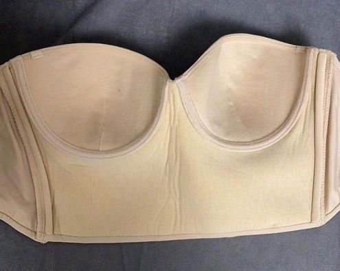 Wacoal 32C Perfect Contour Strapless Longline Bra Bustier Nude