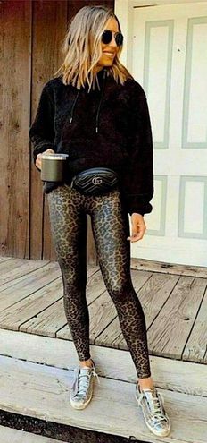 Spanx Faux Leather Leopard Leggings Size M - $65 - From Jenn