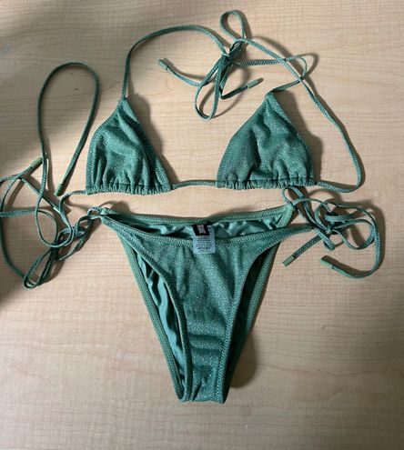 triangl swimwear, Swim, Green Sparkle Triangl Bikini Bottoms