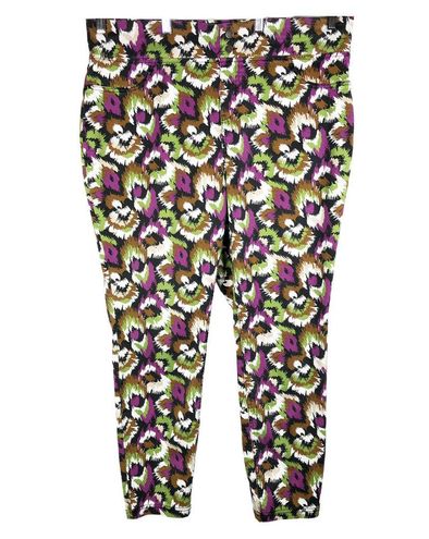 Terra & Sky Terra Sky Plus Size 1X Pants 16W 18W Skinny Black Green Purple  Abstract 492 - $19 - From Bailey