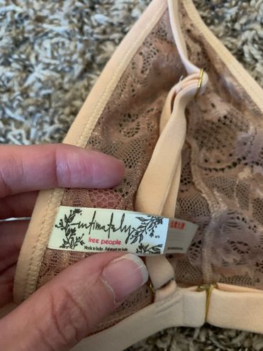 Free People Intimately Mercury Lace Bralette Small Tan - $18 (40