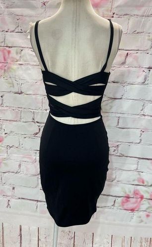 Fabletics Malindi Black Criss Cross Black Dress