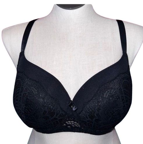 Auden NWOT Plus Size Black Lace Lightly Lined Balconette Underwire Bra Size  42D - $15 - From MCI