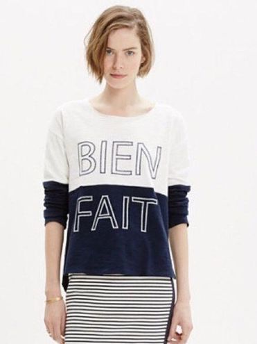 madewell bien fait sweatshirt