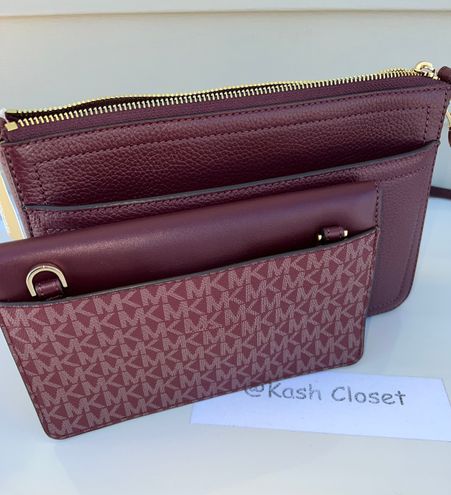 Michael Kors Maisie Medium Pebbled Leather 3-in-1 Crossbody Bag - Merlot  Multiple - $149 (57% Off Retail) New With Tags - From Kash