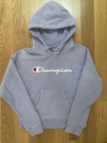 light purple champion sweatshirt