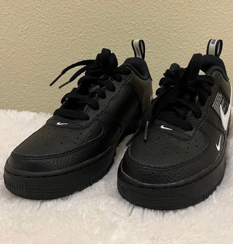 Nike Air Force 1 LV8 Utility GS Black Size 5.5 - $82 - From Avery